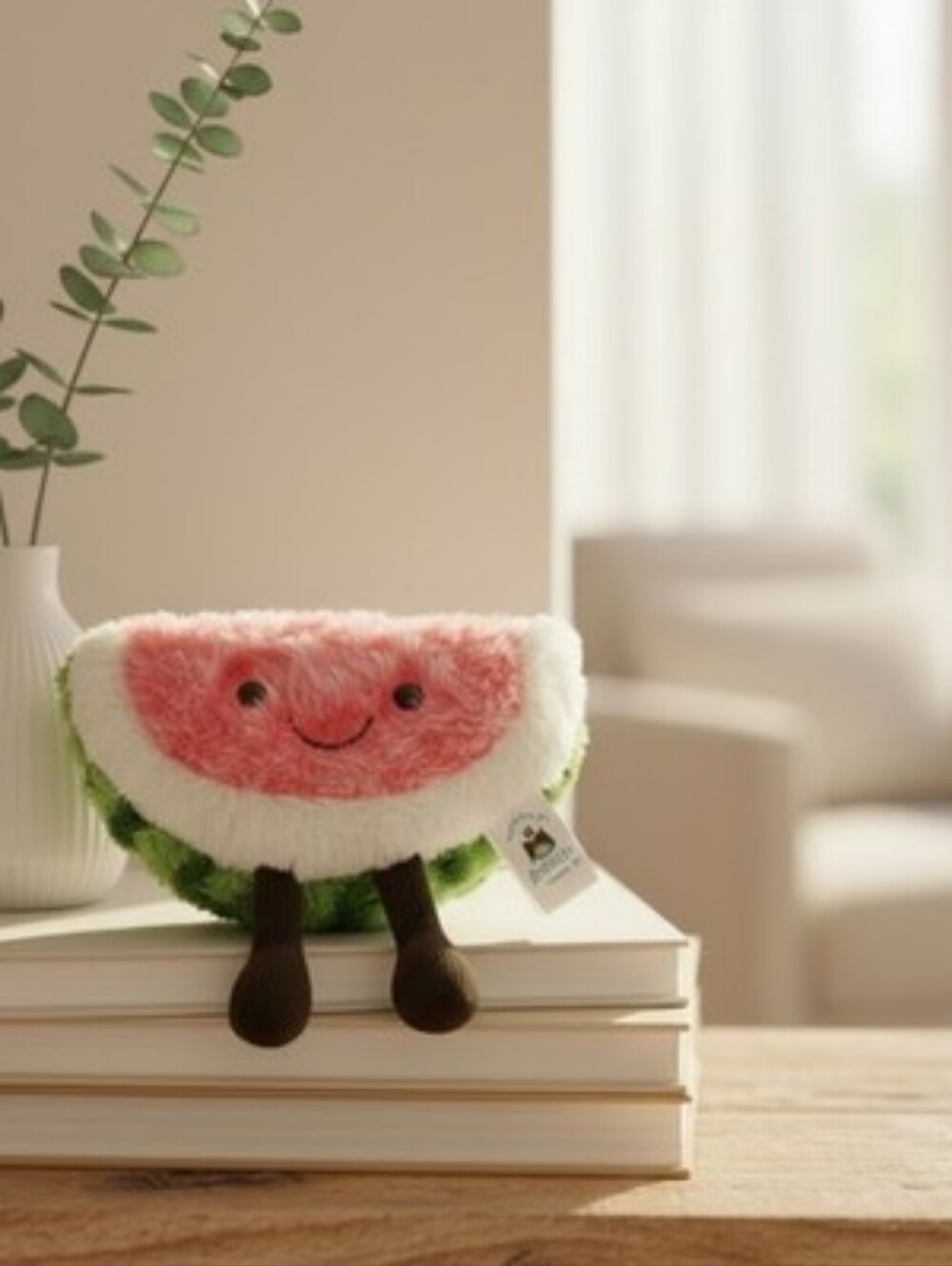 Jellycat Amusables watermelon plush keychain/bag charm